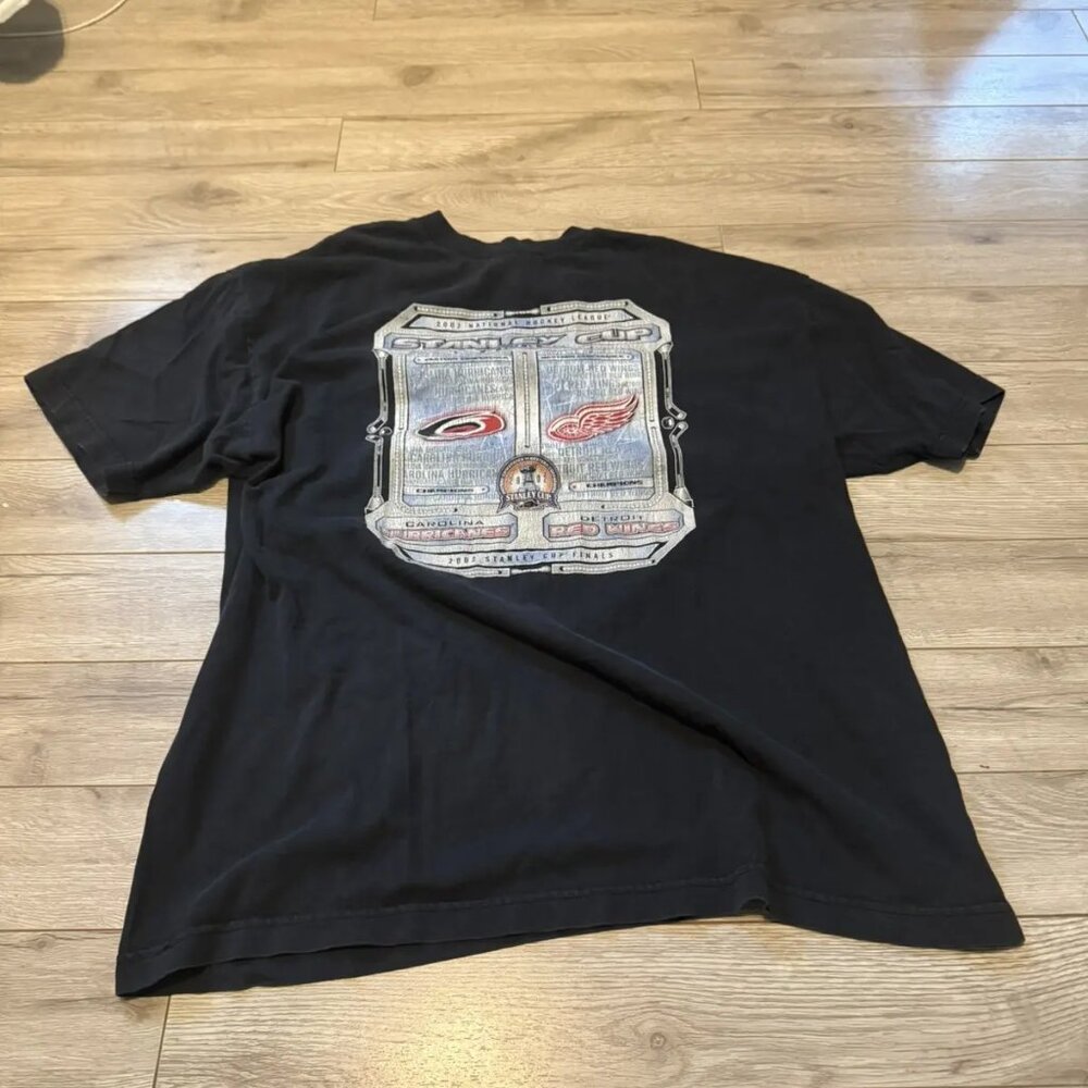 nhl 2002 vintage stanley cup finals black tee
